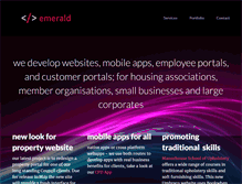 Tablet Screenshot of emerald-design.co.uk